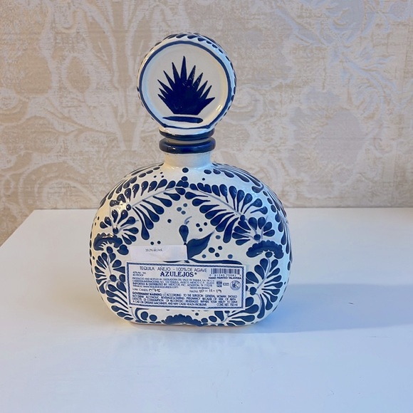 Hand Painted Azulejos Bottle - Picture 3 of 4